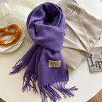 Double-sided Artificial Cashmere Scarf Women's Winter Warm Couple - DanaFashionstore
