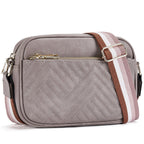 Cow Color Matching Multifunctional Zipper Crossbody Bag - DanaFashionstore