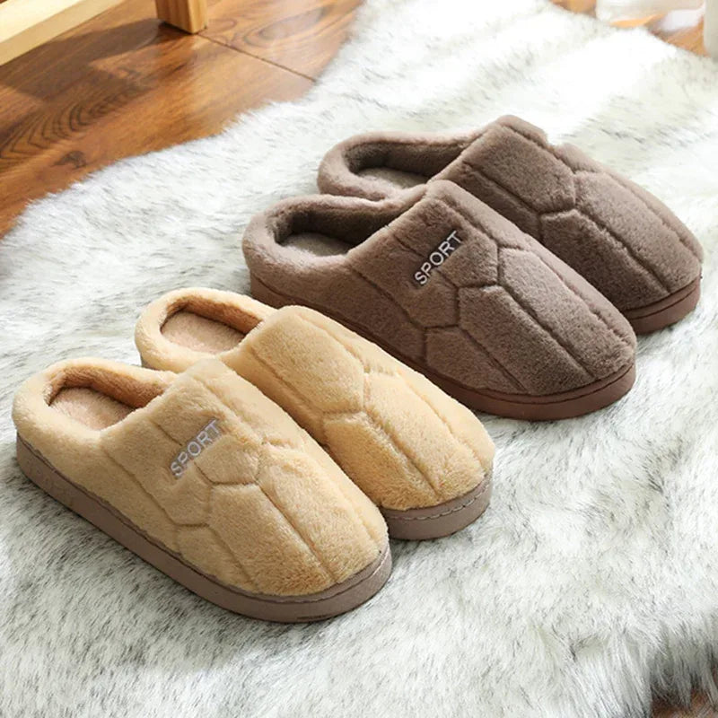 Unisex Slippers Cozy Plush House Slippers Warm Winter Slippers Indoor - DanaFashionstore