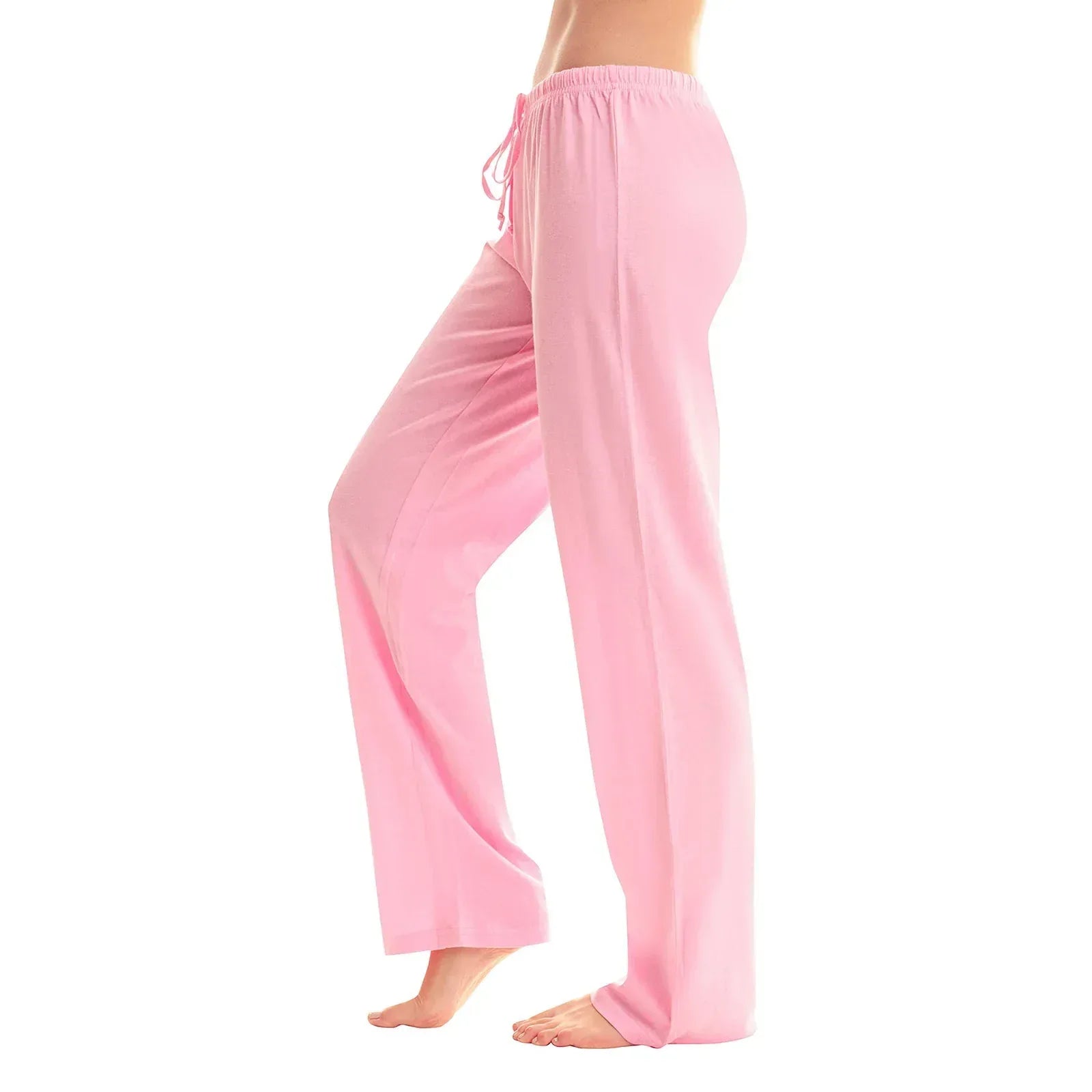 Drawstring Plaid Print Trousers Casual Loose Sports Home Pants Women - DanaFashionstore