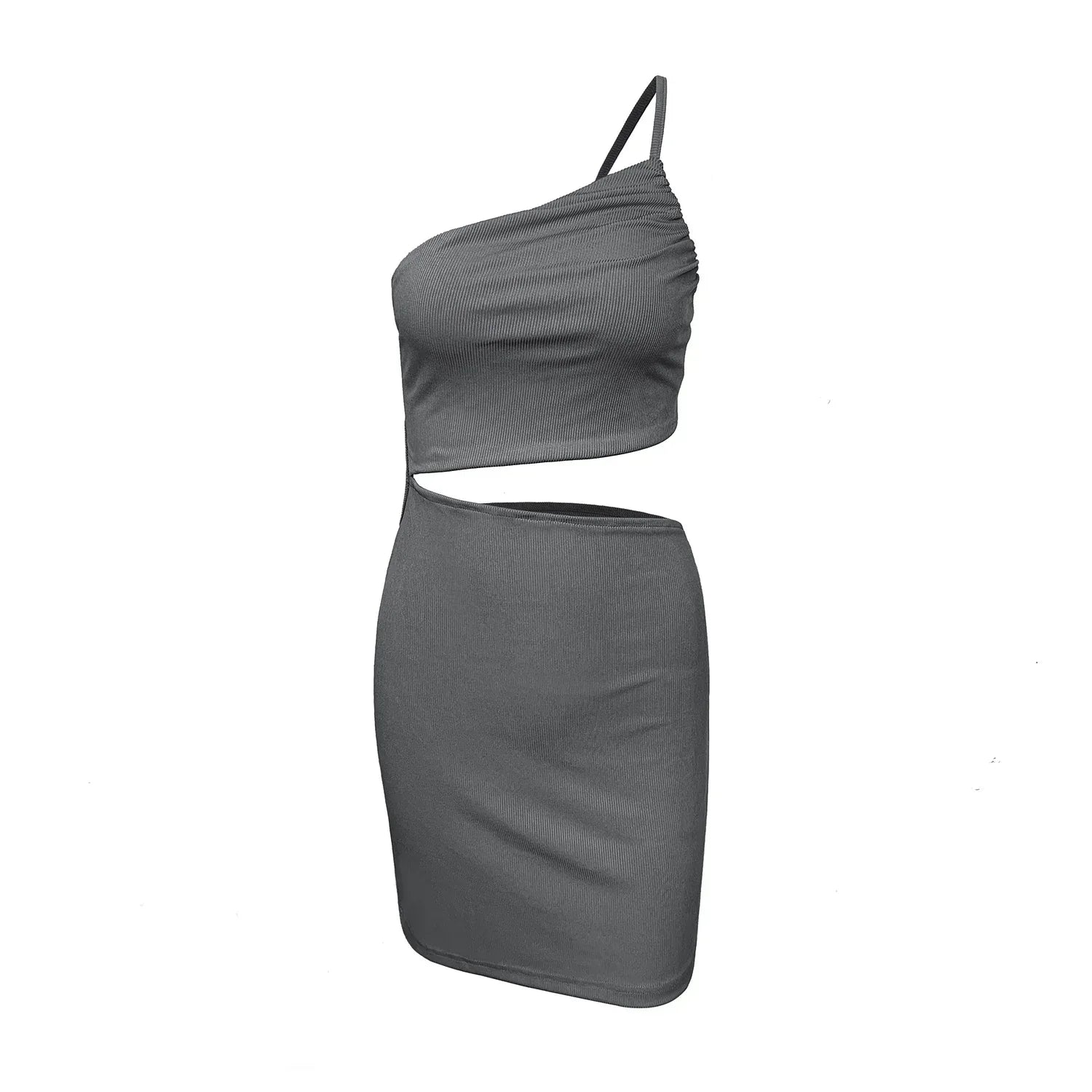 Design Sense Niche Shoulder Drawstring Dress Women - DanaFashionstore