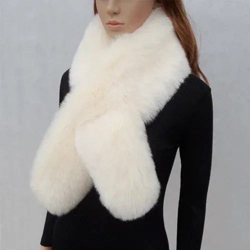 Faux Fur Rabbit Fox Collar Shawl - DanaFashionstore