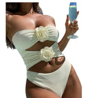 Three-dimensional Flower Women's One-piece Swimming Suit - DanaFashionstore