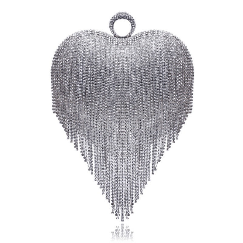 Female Pure Color All-matching Tassel Dinner Bag Dana Fashion