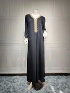 Middle East Muslim Women's Swing Dress - Elegant Modest Fashion - DanaFashionstore
