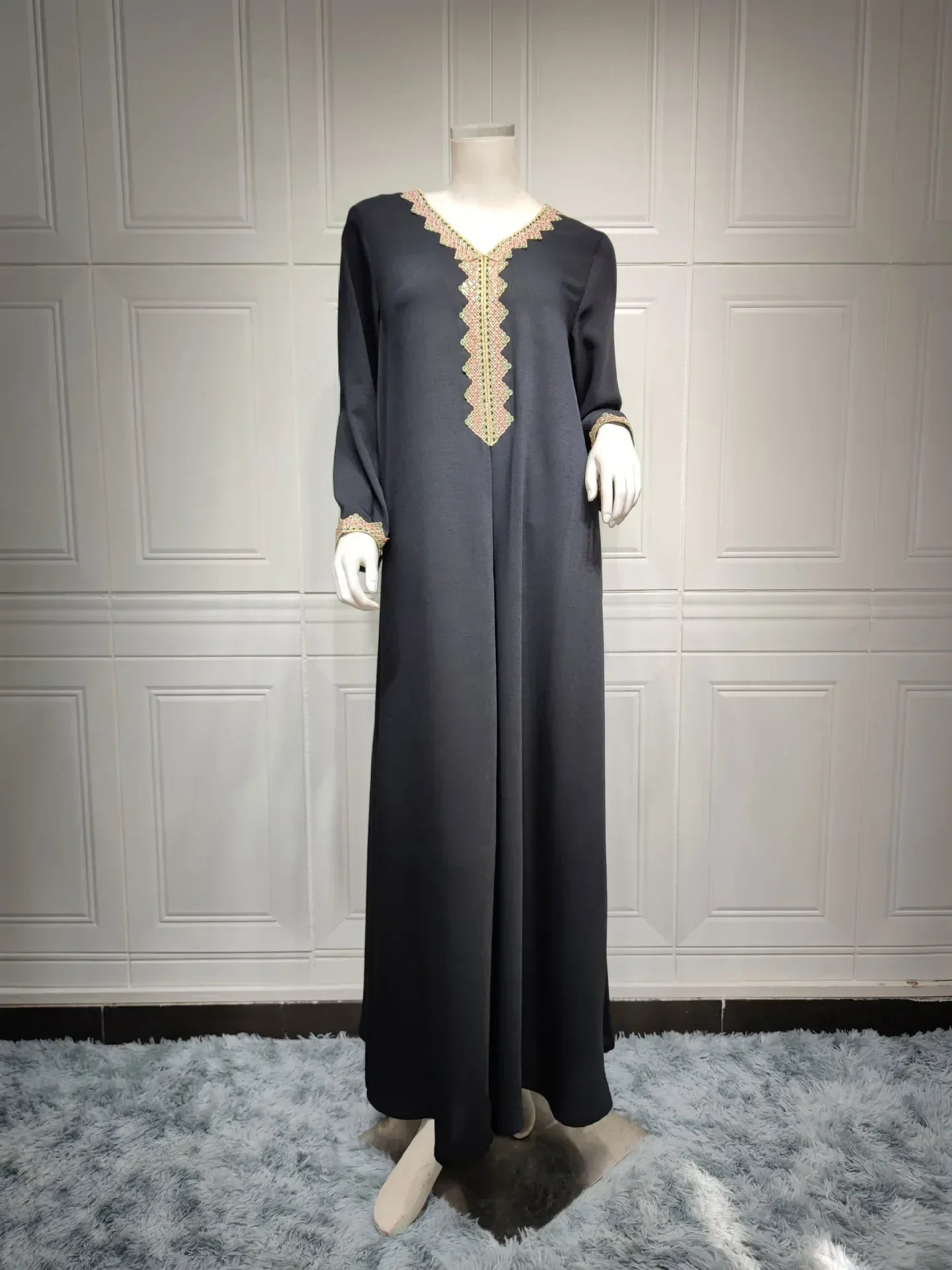 Middle East Muslim Women's Swing Dress - Elegant Modest Fashion - DanaFashionstore