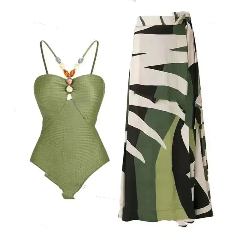 Women's Swimsuit Covered Belly Thin Bikini Suit - DanaFashionstore