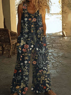 Casual Retro Personalized Printed Jumpsuit 2026 - Vintage Style Jumpsuit - DanaFashionstore