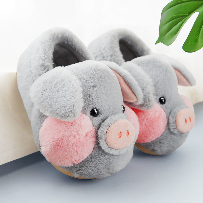 Non Slip Warm Lovers Cute Pig Slippers