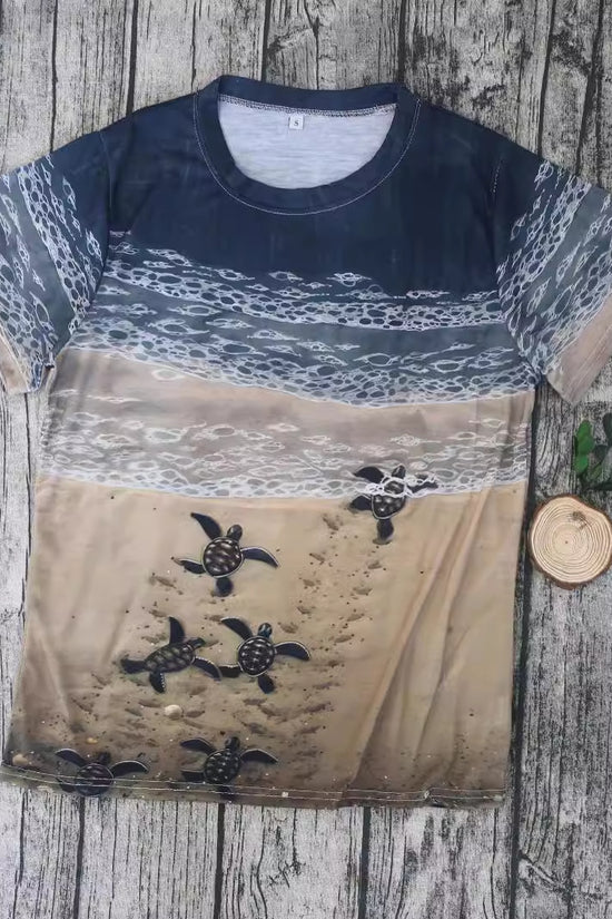 Women's 3D Printed Short Sleeve Wish