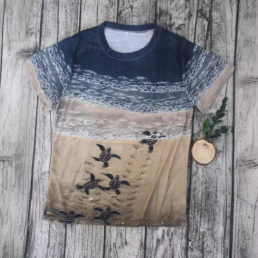 Women's 3D Printed Short Sleeve Wish - DanaFashionstore