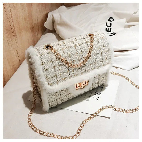 Fashion One Shoulder Printed Plaid Crossbody Bag - DanaFashionstore