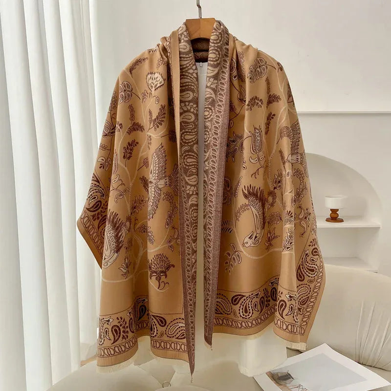 Retro High Sense Artificial Cashmere Scarf - DanaFashionstore
