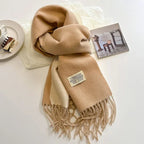 Double-sided Artificial Cashmere Scarf Women's Winter Warm Couple - DanaFashionstore