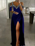 European And American Off-shoulder Spaghetti Strap Dress - DanaFashionstore
