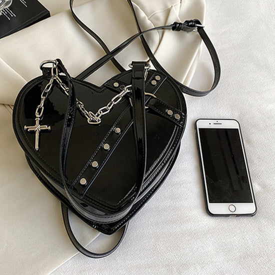 Chain Heart-shaped Bags Large Capacity Love Shoulder Bag For Women Valentine's Day - Dana Fashion