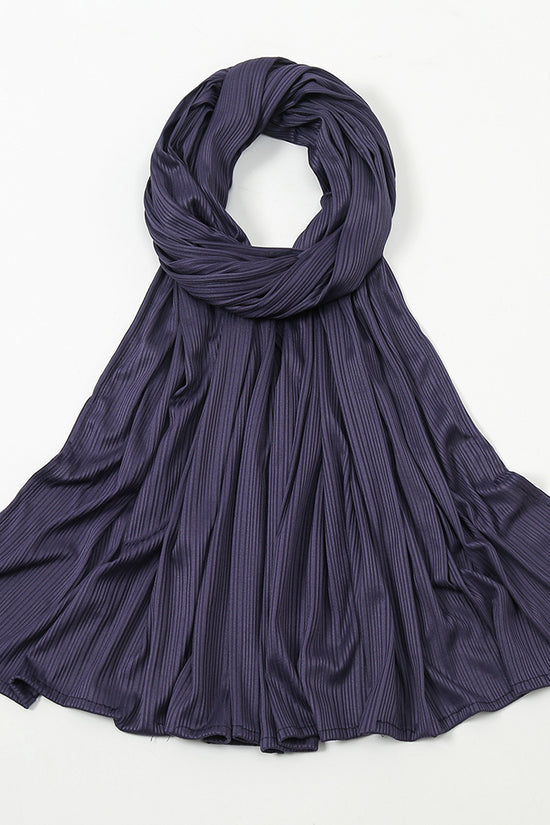 Women's Knitted Thread Cotton Striped Solid Color Scarf