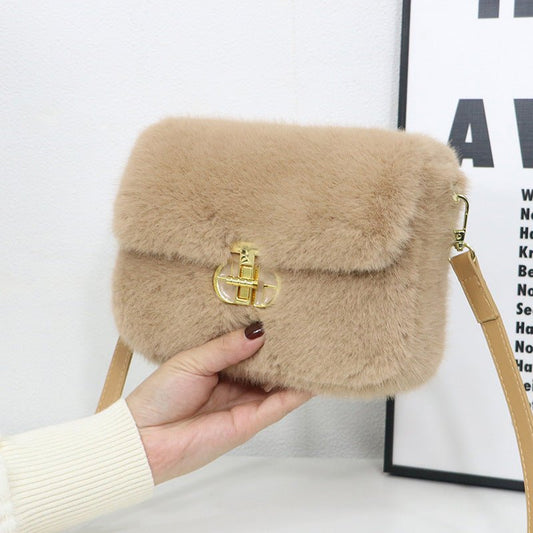 Female Autumnwinter Bag Plush Crossbody Bag $43.96 Dana Fashion Color: Black Women's Bags Product information: Applicable scenarios: Daily matching Color: khaki, brown, black, pink, purple, white, blue Material: Plush Style: Urban Simplicity Packing list: