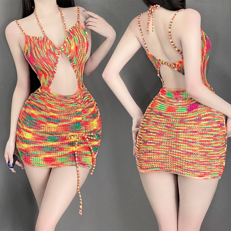 Female Backless Sweater Pajamas Skirts $44.36 Dana Fashion Color: Picture Color Size: Free Size Women's clothing Product information: Fabric name: Polyester Color: Picture color Main fabric composition: Polyester Fiber (polyester) Size: free size Applicab