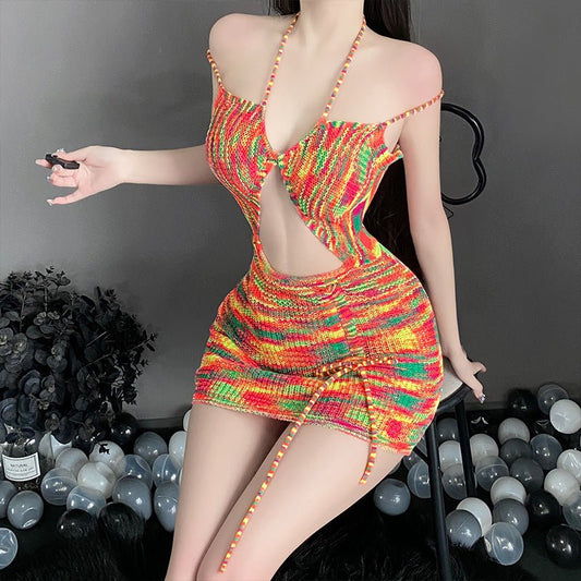 Female Backless Sweater Pajamas Skirts $44.36 Dana Fashion Color: Picture Color Size: Free Size Women's clothing Product information: Fabric name: Polyester Color: Picture color Main fabric composition: Polyester Fiber (polyester) Size: free size Applicab