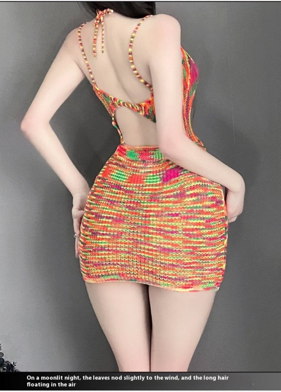 Female Backless Sweater Pajamas Skirts $44.36 Dana Fashion Color: Picture Color Size: Free Size Women's clothing Product information: Fabric name: Polyester Color: Picture color Main fabric composition: Polyester Fiber (polyester) Size: free size Applicab