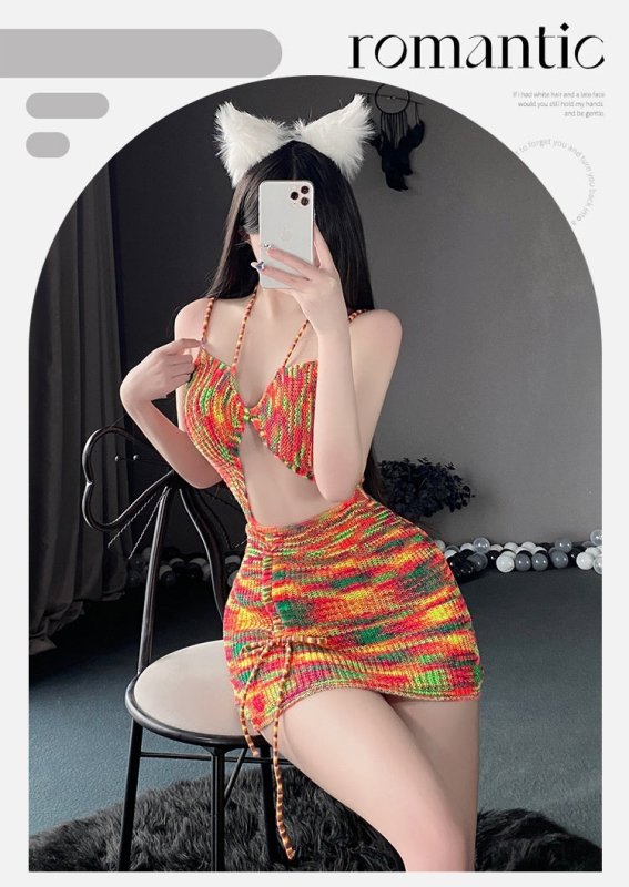 Female Backless Sweater Pajamas Skirts $44.36 Dana Fashion Color: Picture Color Size: Free Size Women's clothing Product information: Fabric name: Polyester Color: Picture color Main fabric composition: Polyester Fiber (polyester) Size: free size Applicab
