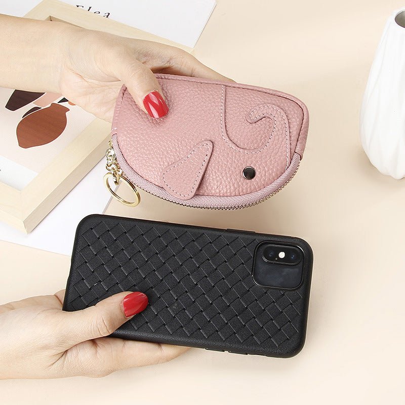 Female Creative Keychain Cartoon Elephant Wallet $23.47 Dana Fashion Color: Antique Silver Women's Bags Product information: Pattern: solid color Lining texture: Polyester Applicable scenario: Daily matching Color: yellow, wine red, green, black, pink, gr