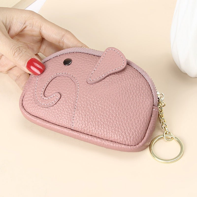 Female Creative Keychain Cartoon Elephant Wallet $23.47 Dana Fashion Color: Pink Women's Bags Product information: Pattern: solid color Lining texture: Polyester Applicable scenario: Daily matching Color: yellow, wine red, green, black, pink, gray, light