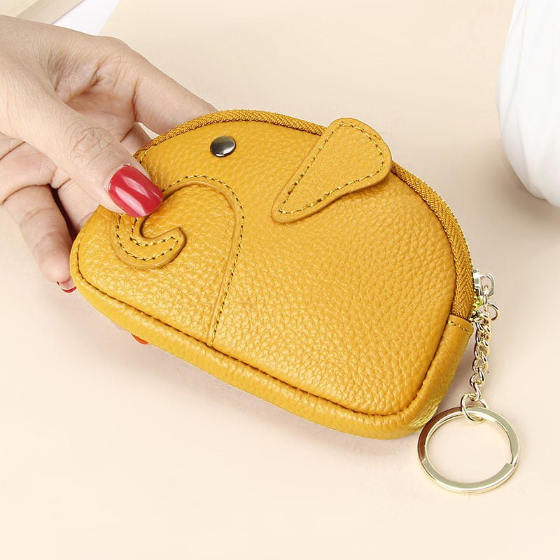 Female Creative Keychain Cartoon Elephant Wallet $23.47 Dana Fashion Color: Yellow Women's Bags Product information: Pattern: solid color Lining texture: Polyester Applicable scenario: Daily matching Color: yellow, wine red, green, black, pink, gray, ligh