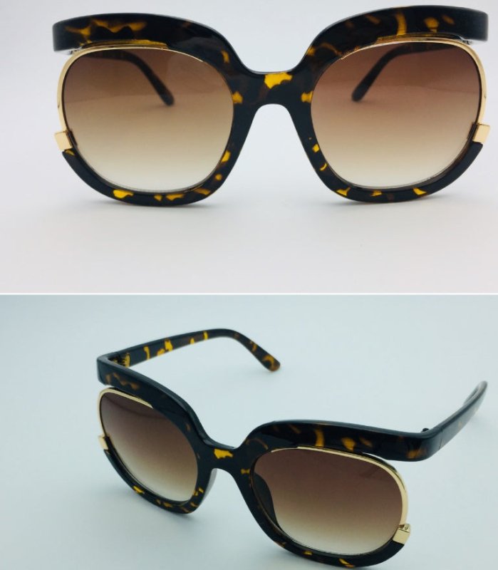 Female flying Sunglasses，Women Cat Eye Half Frame $25.33 Dana Fashion Color: Leopard print Women's Accessories Lens material: PC Frame material: plastic Anti-UV grade: UV400