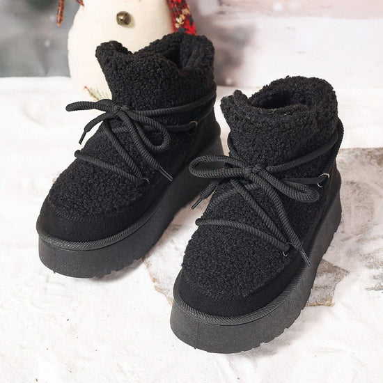 Female Height Increasing Casual Warm Short Boots $45.90 Dana Fashion Color: Black Size: 36 Women's shoes Product information: Lining material: Cotton Color: Black, camel Heel shape: flat heel Size: 36, 37, 38, 39, 40, 41, 42, 43, 44 Sole material: rubber