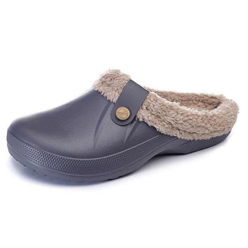 Female Plus Size Fleece-lined Home Cotton Slippers $31.69 Dana Fashion Color: Gray Size: 40/41 Women's shoes Product information: Inner material: artificial wool Color: black, gray, green, purple Heel height: 3 Size: 35/36,37/38,39/40,40/41,42/43,44/45 So