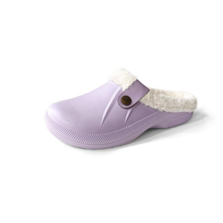 Female Plus Size Fleece-lined Home Cotton Slippers $31.17 Dana Fashion Color: Black Size: 35/36 Women's shoes Product information: Inner material: artificial wool Color: black, gray, green, purple Heel height: 3 Size: 35/36,37/38,39/40,40/41,42/43,44/45 S