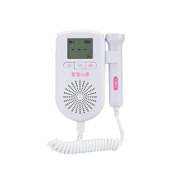 Fetal Heart Rate Monitor Home Pregnancy Baby Fetal Sound Heart Rate Detector $75.02 Dana Fashion style: Instrument and Mixture Baby & Mother Overview: 1）2.5 Mhz Waterproof probe High sensitivity of the probe, 12~16weeks can hear fetal heartbeat . 2）LCD di