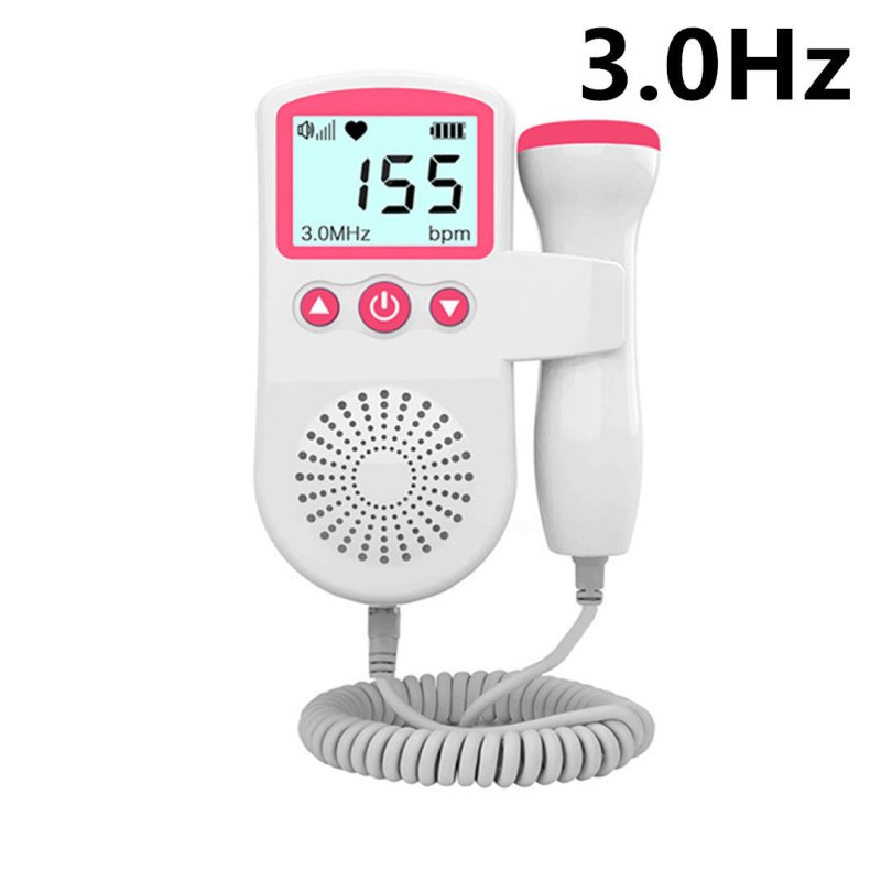 Fetal Heart Rate Monitor Home Pregnancy Baby Fetal Sound Heart Rate Detector $43.01 Dana Fashion style: Pink 3.0Hz Baby & Mother Overview: 1）2.5 Mhz Waterproof probe High sensitivity of the probe, 12~16weeks can hear fetal heartbeat . 2）LCD digital screen