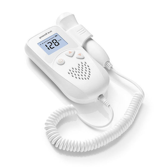Fetal Heart Rate Monitor Home Pregnancy Baby Fetal Sound Heart Rate Detector $177.39 Dana Fashion style: Fetal heart rate Baby & Mother Overview: 1）2.5 Mhz Waterproof probe High sensitivity of the probe, 12~16weeks can hear fetal heartbeat . 2）LCD digital