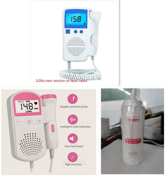 Fetal Heart Rate Monitor Home Pregnancy Baby Fetal Sound Heart Rate Detector $70.97 Dana Fashion style: 1 Baby & Mother Overview: 1）2.5 Mhz Waterproof probe High sensitivity of the probe, 12~16weeks can hear fetal heartbeat . 2）LCD digital screen Light sc