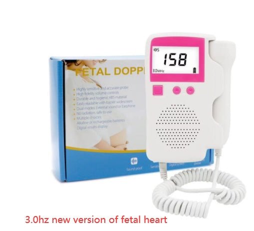 Fetal Heart Rate Monitor Home Pregnancy Baby Fetal Sound Heart Rate Detector $83.29 Dana Fashion style: Pink 3.0hz fetal favorite Baby & Mother Overview: 1）2.5 Mhz Waterproof probe High sensitivity of the probe, 12~16weeks can hear fetal heartbeat . 2）LCD