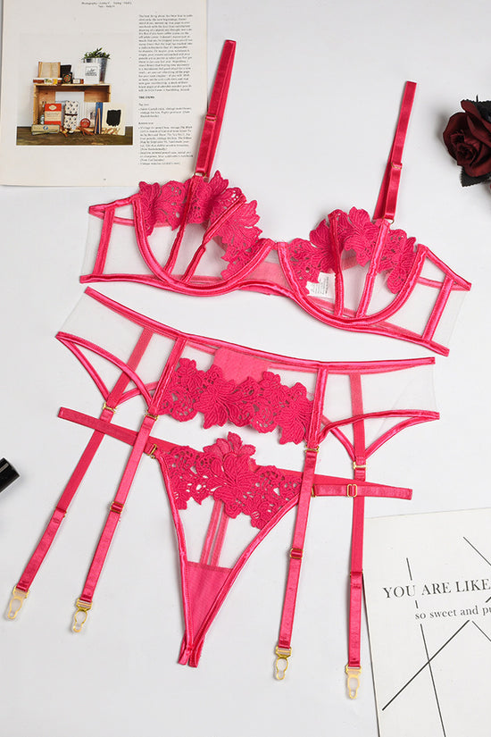 Sexy Thong Flower Embroidery Sexy Lingerie