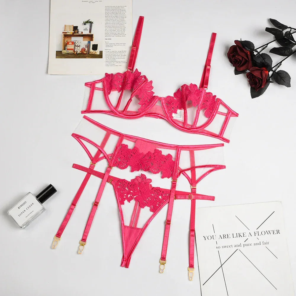 Sexy Thong Flower Embroidery Lingerie 2026 - Intimate Panties - DanaFashionstore