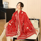 Female Versatile Fashion Thickened Warm Cashmere Scarf - DanaFashionstore