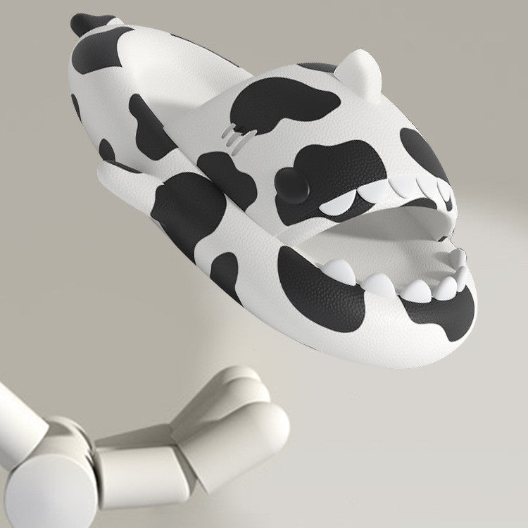 Cow Shark Slippers Women Indoor Home Non-slip