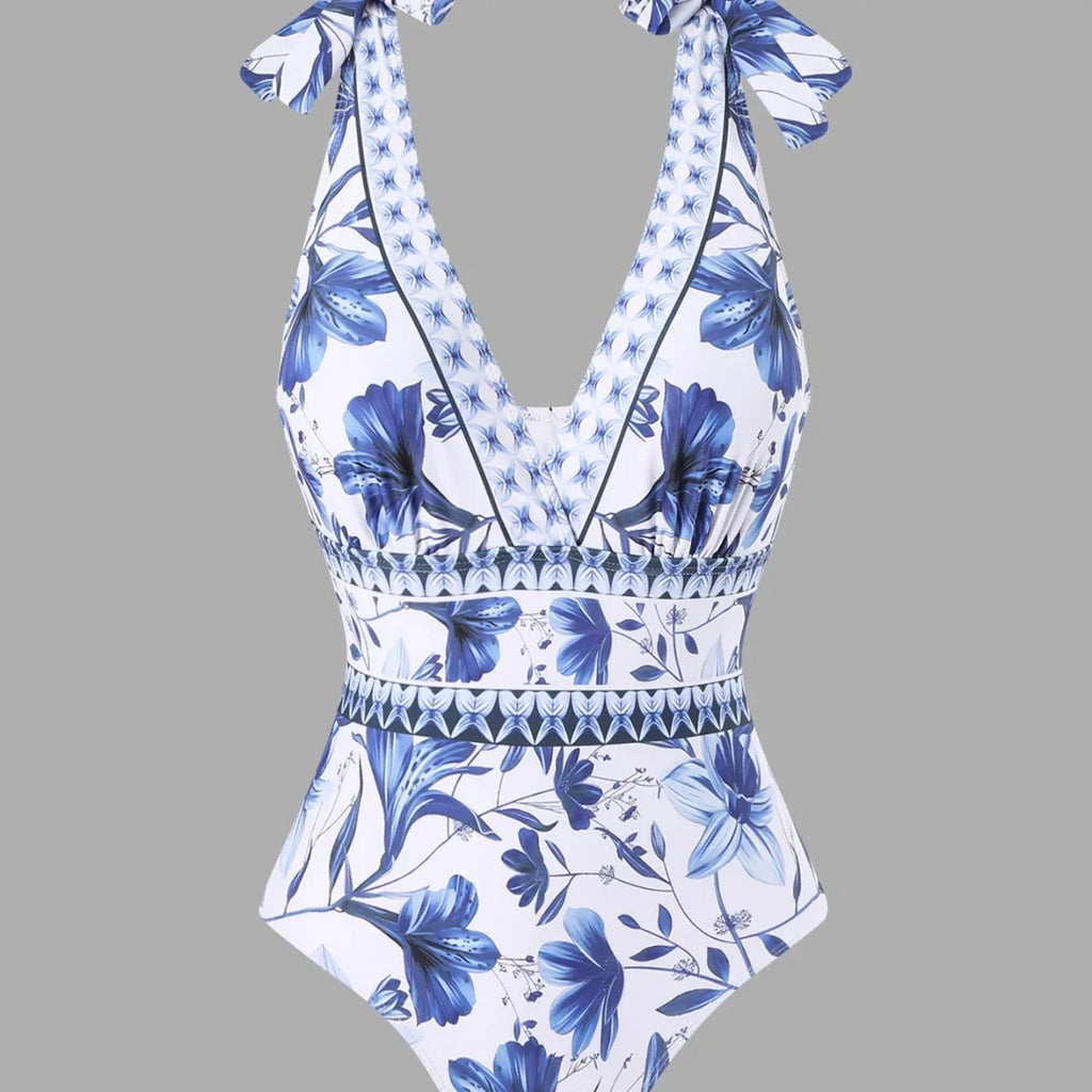 European And American Sexy Bikini One-piece Swimsuit Chiffon Dress - DanaFashionstore