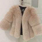 Fox fur short coat