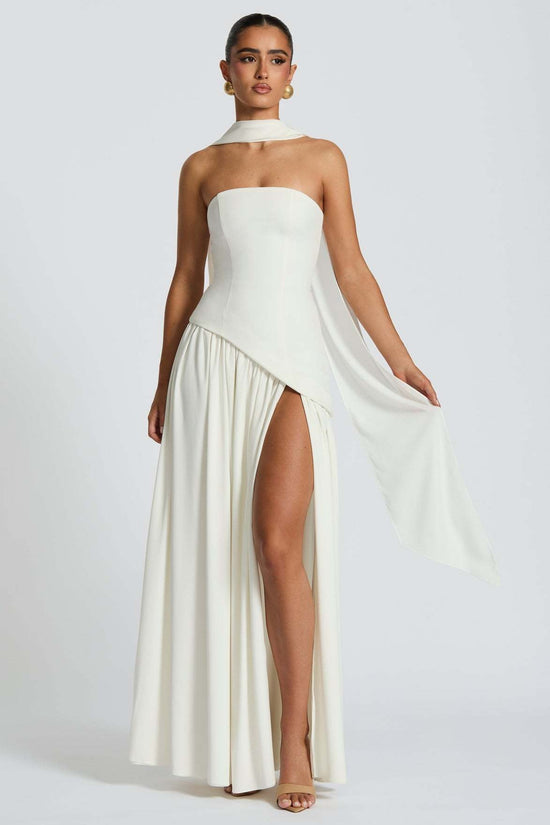 Spring And Summer New Color Matching Tube Top Sexy Off-the-shoulder Dress