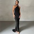 Backless Halter Sheath Dress For Women - DanaFashionstore