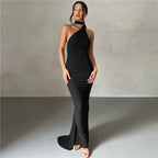 Backless Halter Sheath Dress For Women - DanaFashionstore
