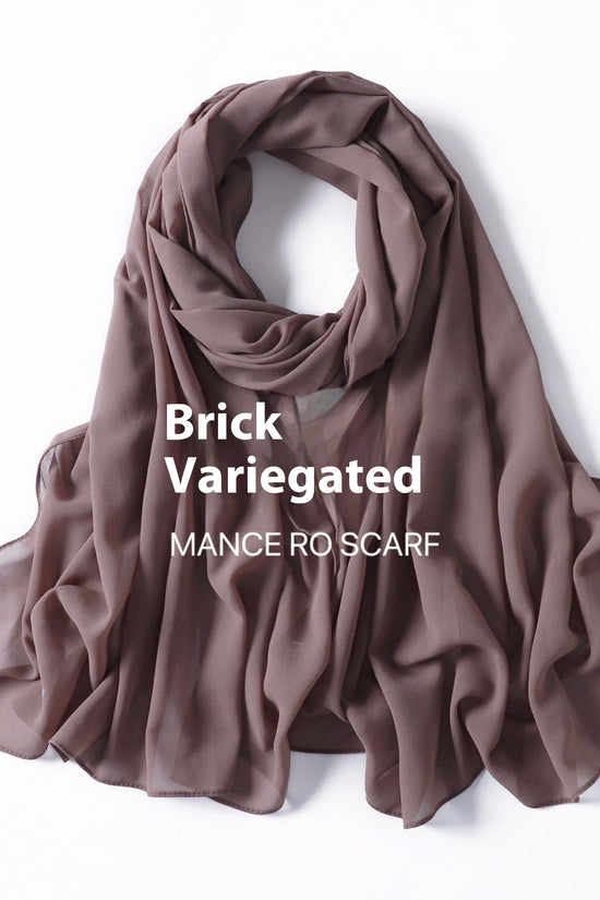 Pure Color Pearl Chiffon Scarf Headcloth Veil Chiffon Scarf