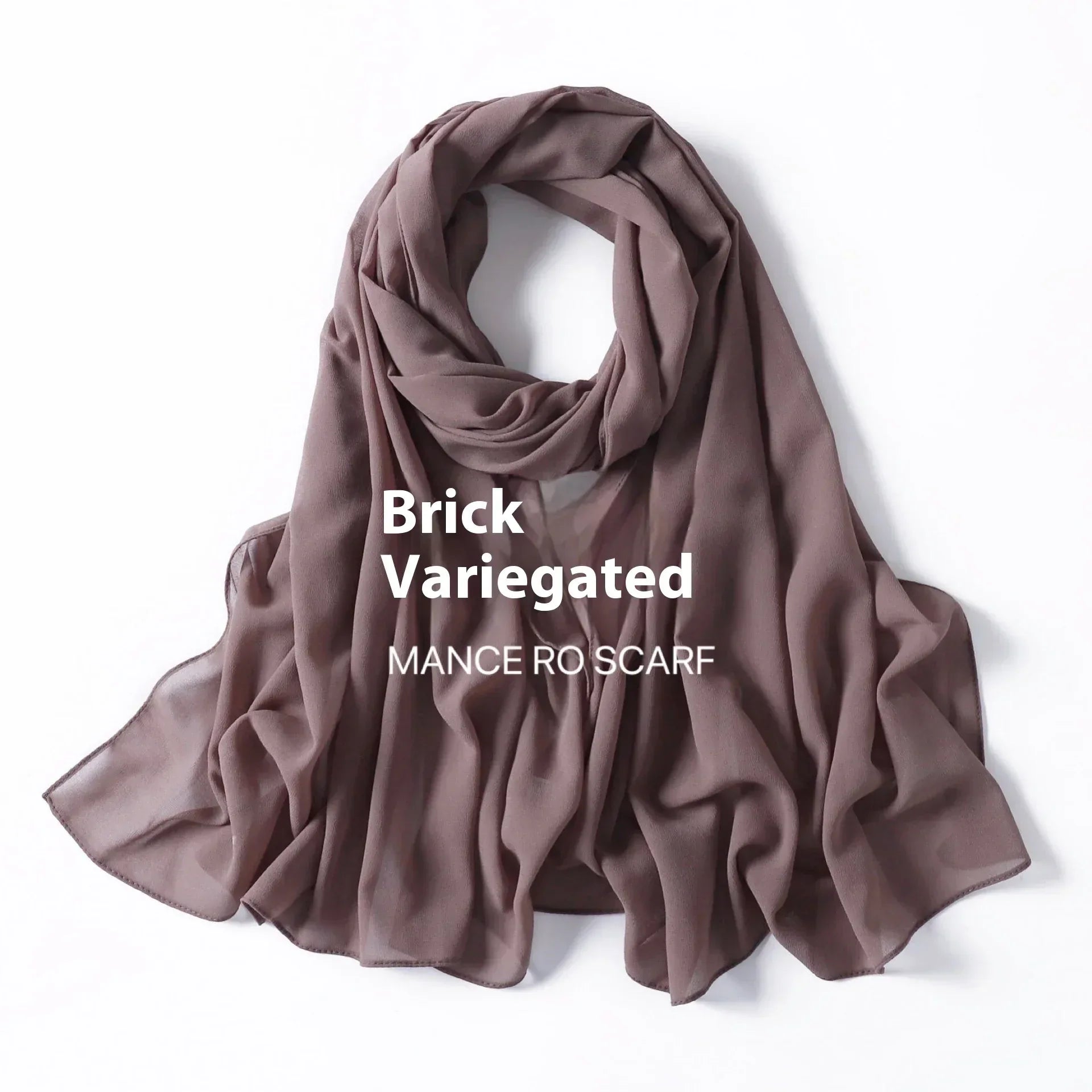 Pure Color Pearl Chiffon Scarf Headcloth Veil Chiffon Scarf - DanaFashionstore