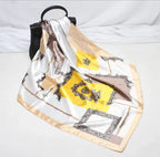 Digital Printed Square Silk Scarf - DanaFashionstore